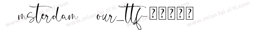 Amsterdam Four_ttf字体转换